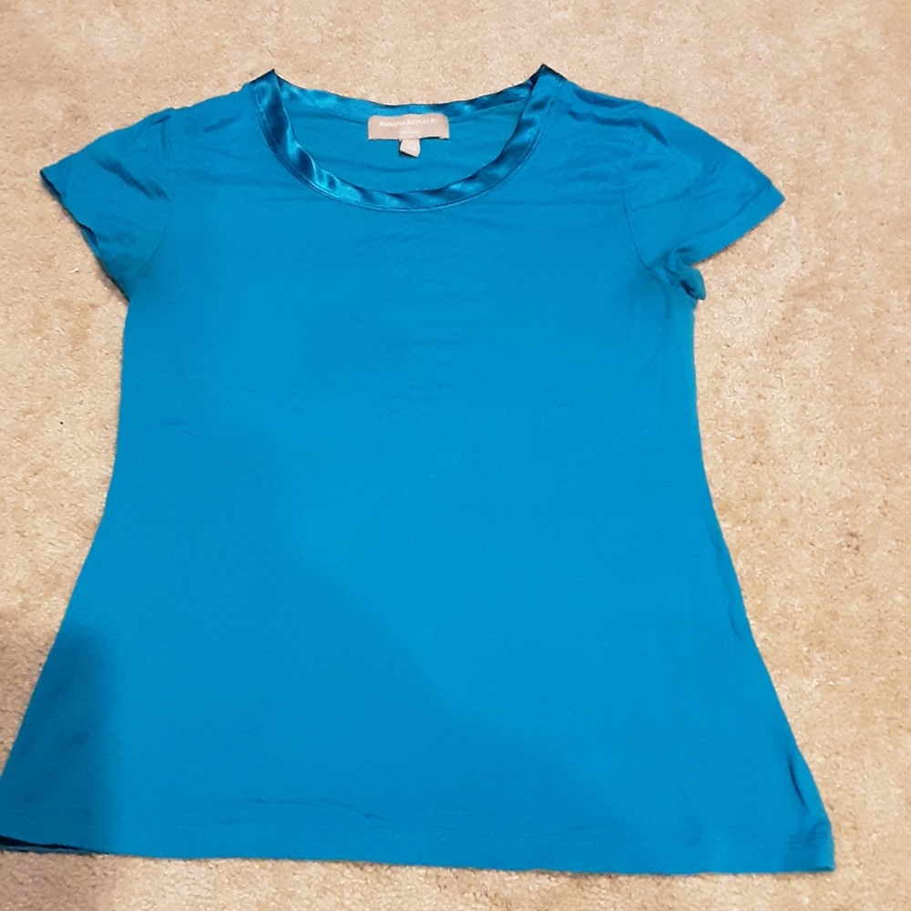 Blue teal Banana Republic Luxe Touch Small Shirt